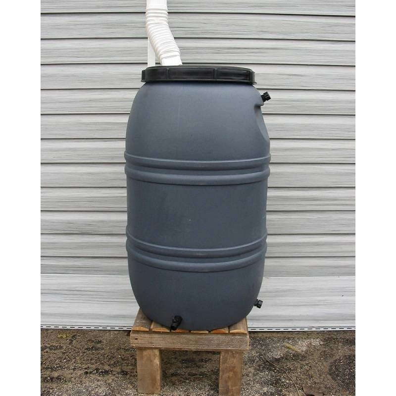 55GallonHDPERainWaterBarrel