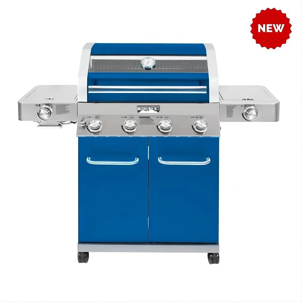 Monument4-BurnerLiquidPropane72000BTUGasGrillStainlesswithSideSideSearBurner-3